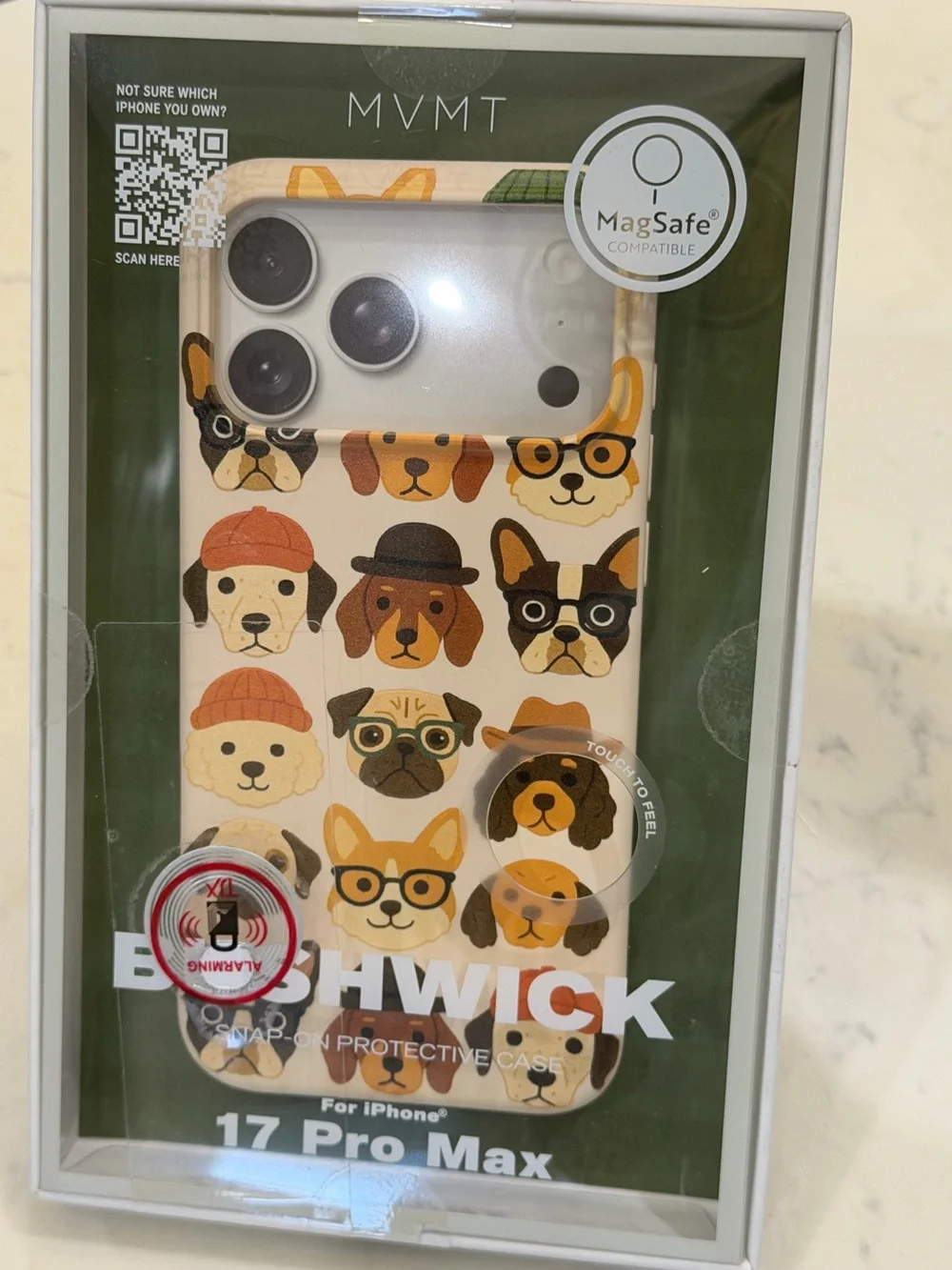 MVMT Birchwick Dog Pattern MagSafe iPhone 17 Pro Max Case - Cream